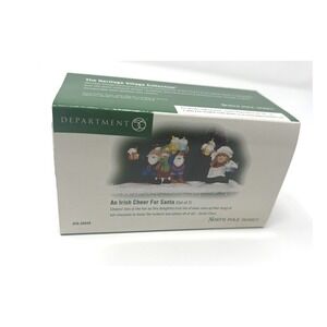 Department 56 An Irish Cheer For Santa Set Of 2 North Pole Srs Accessory 56848